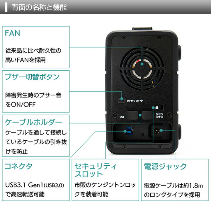 楽天市場 ロジテック 外付けhdd 外付けハードディスク 8tb 2台 3 5インチ Raid機能搭載 Usb3 1 Gen1 Usb3 0 Windows Mac対応 Lhd 2brp160u3r 受注生産品 納期目安2 3週間 Macos Big Sur 11 0 対応確認済 ロジテックダイレクト 楽天市場店