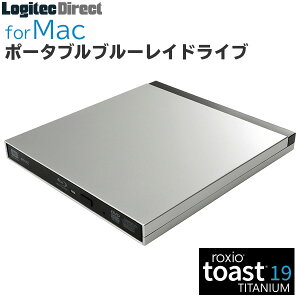 ブルーレイドライブ / DVDドライブ 外付け [macOS Big Sur 11.0 対応確認済製品]ロジテック Mac / M1 Mac用 ポータブル USB3.2 Gen1(USB3.0) Type-C対応 Toast19付属 シルバー【LBDW-PUG6U3CMSV】