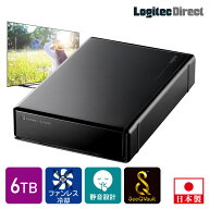 ロジテック SeeQVault 対応 ハードディスク 6TB 外付け HDD テレビ録画 大容量 3.5インチ USB3.2(Gen1) S…