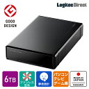 ロジテック HDD 外付け 6TB 国産 省エネ静音 PC / テレビ録画用 4K録画 ハードディスク TV 3.5インチ PS4 / PS4 Pro 対応 USB3.1(Gen1) / USB3.0 【LHD-EN60U3WS】
