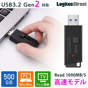 SSD Ot 500GB  R:1000MB/S TV er^ Type-A USB-A RpNgTCY USB3.2 Gen2 PS5 Pro / PS4 mF USB TCY WebN LMD-SPBH050U3BK [֑ pr_512gbs rpp