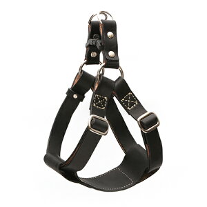 QUCHITAP(クチタプ) ATTRACTIVE LEATHER HARNESS ハーネス(胴輪) 犬用 ブラック XLサイズ