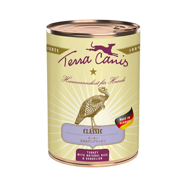楽天市場 正規輸入品 テラカニス クラシック ターキー玄米 ダンデライオン 犬用 400g ロゴスペットサイト