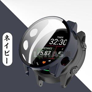 garmin forerunner 570 ケース 47mm 42mm ガーミン フォアランナー 570 フィルム ケース 一体型 Garmin Forerunner カバー 強化ガラスフィルム一体 ガーミン570 47MM 42MM カバー ガラスフイルム一体型 PC素材+強