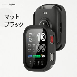 Amazfit Bip Max �P�[�X Amazfit Bip Max �ی�J�o�[ �K���X��� Amazfit Bip Max �N���A�P�[�X �X�}�[�g�E�H�b�` �h�� �v���X�`�b�N+�����K���X �t���ی� �����h�~ �A�}�Y�t�B�b�g �r�b�v �}�b�N�X �t�B