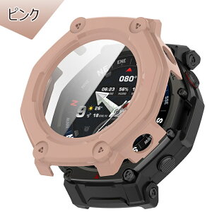 Amazfit T-REX3 pro �J�o�[ Amazfit T-REX3 pro �P�[�X �ی�t�B���� ��̌^ Amazfit T-REX3 pro�ی�P�[�X �N���A �A�}�Y�t�B�b�g �X�}�[�g�E�H�b�` Amazfit T-REX3 pro �J�o�[ �K���X�t�B���� 9H PC �S�ʕی� ���