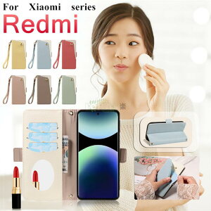 Redmi Note 14 Pro 5G �P�[�X �蒠�^ �~���[�t�� Redmi 14C �P�[�X Redmi Note 13 Pro+ 5G �g�уJ�o�[ Redmi 12 5G �J�o�[ ���|���X�g���b�v Redmi Note 11 Pro 5G �ی�P�[�X �V���I�~ ���b�h�~�[ �ϏՌ� �T�C�h���C