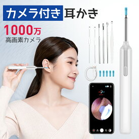 「マラソン10%OFF→1782円」耳かき カメラ付き ライト イヤースコープ 内視鏡付き耳かき 無線 耳掃除 耳鏡ワイヤレス付き スマート耳かき 見える耳かき ライト 内視鏡付き 耳掻き iPhone Android iPad対応 Type-c充電式