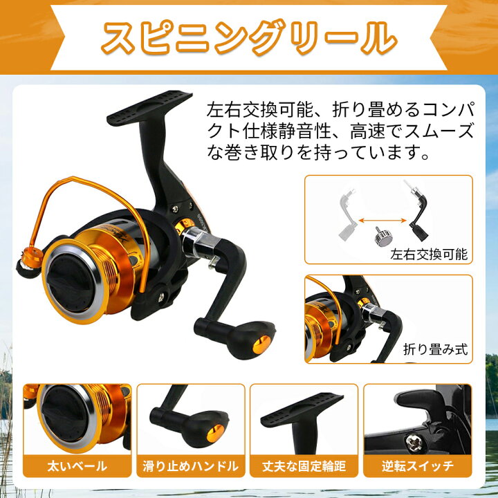 楽天市場】「マラソン10％OFF」釣りセット 釣り竿 2.1M炭素伸縮釣竿 