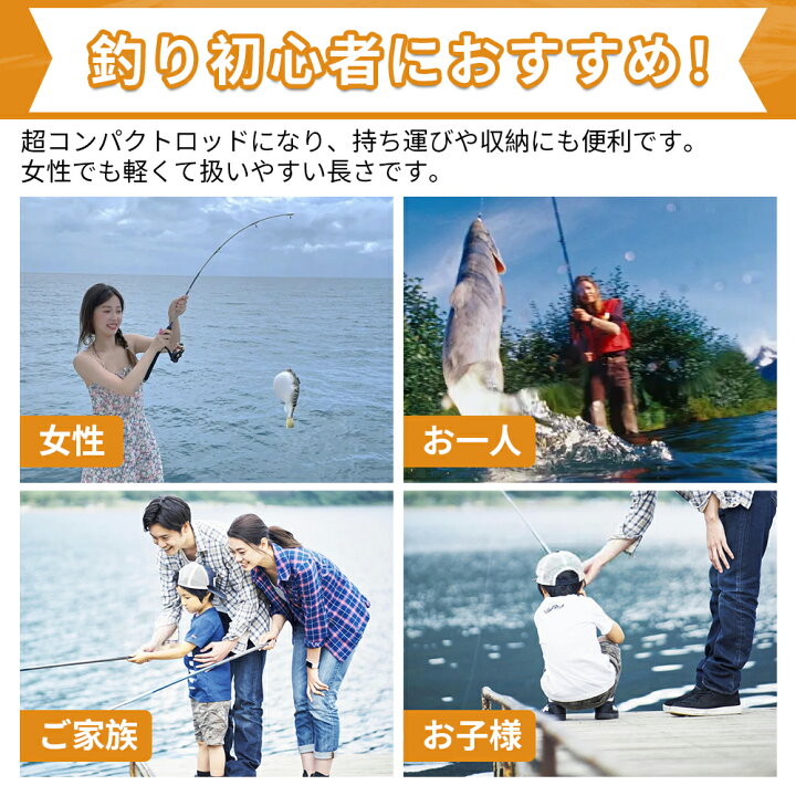 楽天市場】＼10%OFFクーポン／釣りセット 釣り竿 2.1M炭素伸縮釣竿 