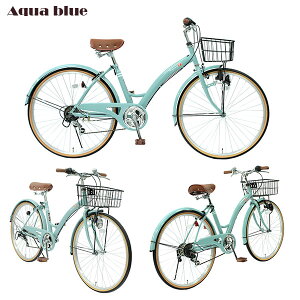 自転車 26インチ シティサイクル 自転車 ママチャリ 【本島送料無料】 26インチ 6段変速 カゴ jitensya してぃさいくる じてんしゃ 【クロスバイク 通勤】 T-CCB266- 男性 女性 通勤 通学 mamatyari マ