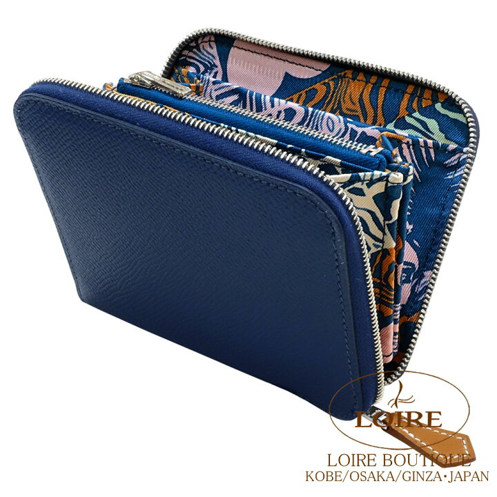 楽天市場】エルメス アザップ シルクイン コンパクト ブルードプリュス  