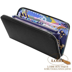 GX AUbv VNC O N×JVX Gv\×VN Vo[ HERMES Azap Silkin Long NOIR(89)/CASSIS(N5) Epsom/Silk Silver