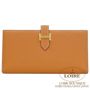 GX xA Xt S[h Gv\ S[h HERMES Bearn Soufflet GOLD(37) Epsom Gold