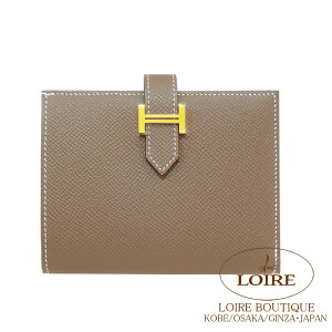GX xA RpNg GgD[v Gv\ S[h HERMES Bearn Compact ETOUPE(18) Epsom Gold