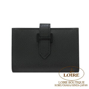 GX xA ~j (RCP[XtJ[hP[X) mN[N Gv\ ubN HERMES Bearn Mini Monochrome NOIR(89) Epsom Black