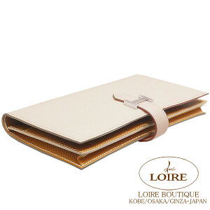 GX xA Xt F\ N×S[h Gv\ Vo[ HERMES Bearn Soufflet Verso CRAIE(10)/GOLD(37) Epsom Silver
