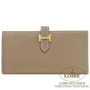 GX xA Xt GgD[v H[E}_ S[h HERMES Bearn Soufflet ETOUPE(18) Veau Madame Gold