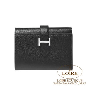 GX xA Rrl N H[E}_ Vo[HERMES Bearn Combine NOIR(89) Veau Madame Silver