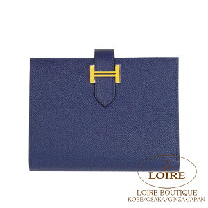 GX xA RpNg u[lCr[Gv\ S[h HERMES Bearn Compact BLUE NAVY(7U) Epsom Gold
