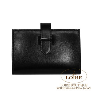 GX xA ~j (RCP[XtJ[hP[X) mN[NGv\ ubN HERMES Bearn Mini Monochrome NOIR(89) Box Calfskin Black