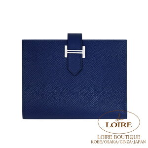 GX xA RpNg u[TtB[ Gv\ Vo[ HERMES Bearn Compact BLEU SAPHIR(73) Epsom Silver