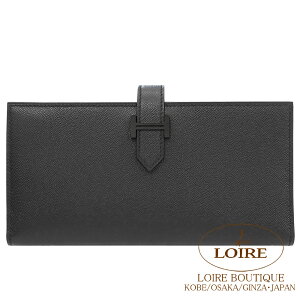 GX xA Xt mN[ N H[E}_ ubN HERMES Bearn Soufflet Monochrome NOIR(89) Veau Madame Black