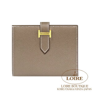 GX xA RpNg GgD[v Gv\ S[h HERMES Bearn Compact ETOUPE(18) Epsom Gold
