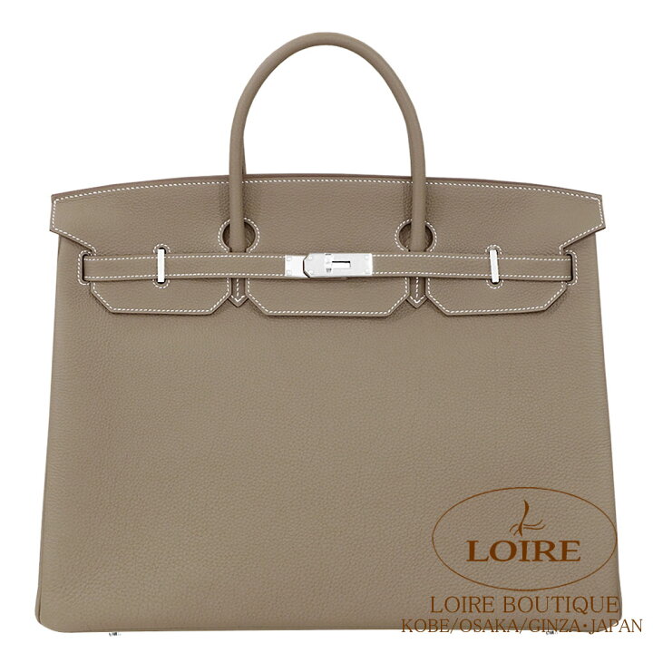 楽天市場】エルメス バーキン 40 エトゥープ トゴ シルバー金具 HERMES 