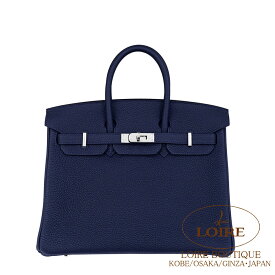 エルメス バーキン 25 ブルーニュイ トゴ シルバー金具 HERMES Birkin 25 BLEU NUIT(2Z) Togo Silver