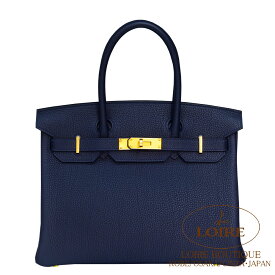 エルメス バーキン 30 ブルーニュイ トゴ ゴールド金具 HERMES Birkin 30 BLEU NUIT(2Z) Togo Gold