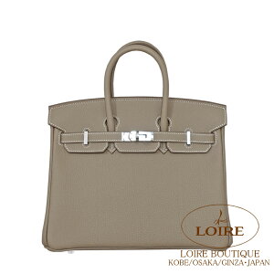 �G�����X �o�[�L�� 25 �G�g�D�[�v �g�S �V���o�[���� Birkin 25 ETOUPE(18) Togo Silver