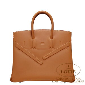 �G�����X �V���h�[�o�[�L�� 25 �S�[���h �X�C�t�g �V���o�[���� HERMES Shadow Birkin 25 GOLD(37) Swift Silver