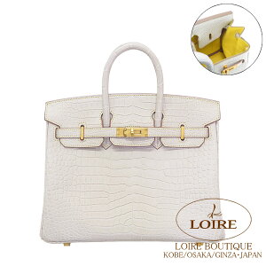 �G�����X �o�[�L�� 25 �p�[�\�i�� �x�g��×�����~���U(�~���U�X�e�b�`) �N���R�_�C�� �|���T�X�}�b�g �S�[���h���� HERMES Birkin 25 BETON(8L)/MIMOSA(M9) Crocodile Porosus Matte Gold