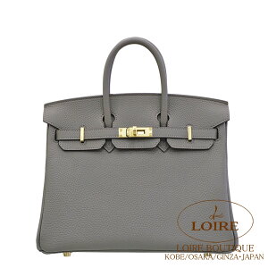 �G�����X �o�[�L�� 25 �O�����C���[ �g�S �V�����p���S�[���h����HERMES Birkin 25 GRIS MEYER(0L) Togo Champagne Gold
