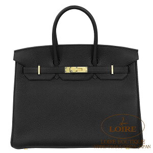 �G�����X �o�[�L�� 35 �N�� �g�S �V�����p���S�[���h���� HERMES Birkin 35 NOIR(89) Togo Champagne Gold