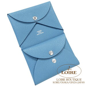 GX JB fI (RCP[XtJ[hP[X) j[u[W[ VF[u Vo[ HERMES Calvi Duo NEW BLEU JEAN(D2) Chevre Silver