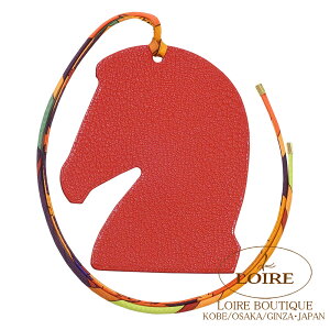 GX T}Jh I[ig `[ @[~I×IW VF[u×XCtg×VN S[h HERMES Samarcande Ornament charm VERMILLON(5E)/ORANGE(93) Chevre/Swift/Silk Gold