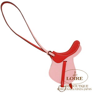 GX phbN `[ Ɓ@Z [YTN×@[~I XCtg Vo[ HERMES Paddock Charm Saddle Selle ROSE SAKURA(3Q)/VERMILLON(5E) Swift Silver