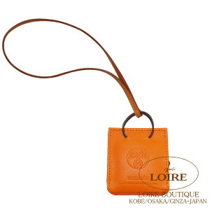 GX TbN IW `[ t[ AjI×Rbg HERMES Sac orange Charm FEU(9J) Agneau Milo Lambskin