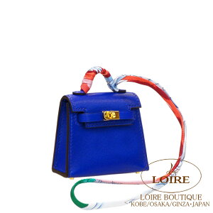 GX P[gDC[ u[GNgbN ^fNg×VN S[h HERMES Kelly Twilly BLEU ELECTRIQUE(7T)Tadelakt/Silk Gold