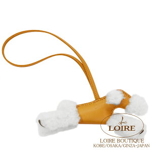GX ofB `[ ZT~×GN AjI×[g×Rbg HERMES BUDY Charm SESAME(2S)/ECRU(91) Agneau Milo Lambskin/Mouton/Cotton