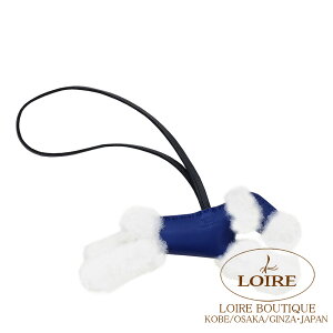 GX ofB `[ u[TtB[×N×GN AjI×[g×Rbg HERMES BUDY Charm BLEU SAPHIR(73)/NOIR(89)/ECRU(91) Agneau Milo Lambskin/Mouton/Cotton