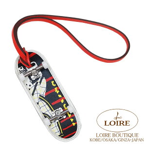 GX tBK[XP[g{[h `[ N×}`J[×[WhN[ VF[u×XCtg HERMES Finger Skateboard Charm NOIR(89)/MULTICOLORE(00)/ROUGE DE COEUR(S3) Chevre/Swift