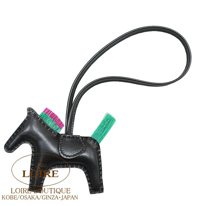 楽天市場】エルメス ロデオ クランパンク PM チャーム クロ×ミント  