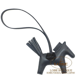 GX fI PM ^b` `[ Ah[Y×N AjI×NR_C AQ[^[}bg×Rbg HERMES GRIGRI RODEO PM Touch ARDOISE(85)/NOIR(89) Agneau Milo Lambskin/Crocodile Alligator Matt