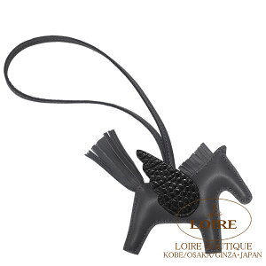 GX fI yKTX ^b` PM `[ Ah[Y×N AjI×NR_CAQ[^[}bg×Rbg HERMES GRIGRI RODEO Pegasus PM Touch ARDOISE(85)/NOIR(89) Agneau Milo Lambskin/Crocodile Alli