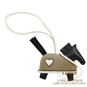 GX fI xIN[ PM `[ N×GgD[v×N AjI×Rbg×XCtg HERMES RODEO ROBEO COEUR PM NOIR(89)/ETOUPE(18)/CRAIE(10) Agneau Milo Lambskin/Swift