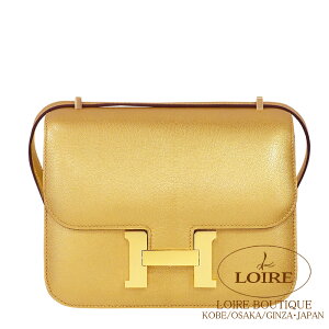 �G�����X �R���X�^���X3 �~�j �~�����[�� �h�� �V�F�[�u���V�����L���C�g �V�����p���S�[���h���� HERMES Constance3 Mini Miroir DORE(Y9) Chevre Chamkilight Champagne Gold