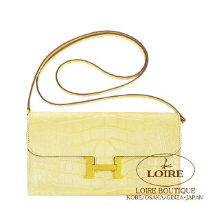 GX RX^XgD[ES[ @j NR_C AQ[^[}bg S[h HERMES Constance To Go VANILLE(Y1) Crocodile Alligator Matte Gold